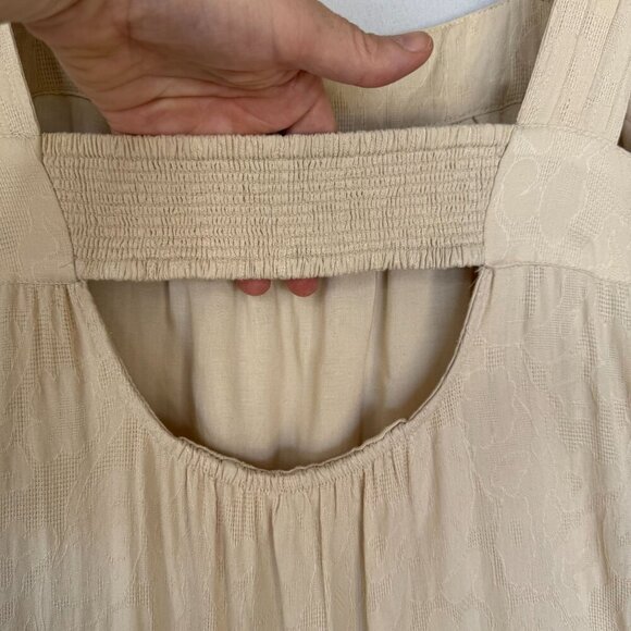 Anthropologie Felicity Light Tan Orange Embroidered Paisley Maxi Dress Size 2X - Picture 10 of 17